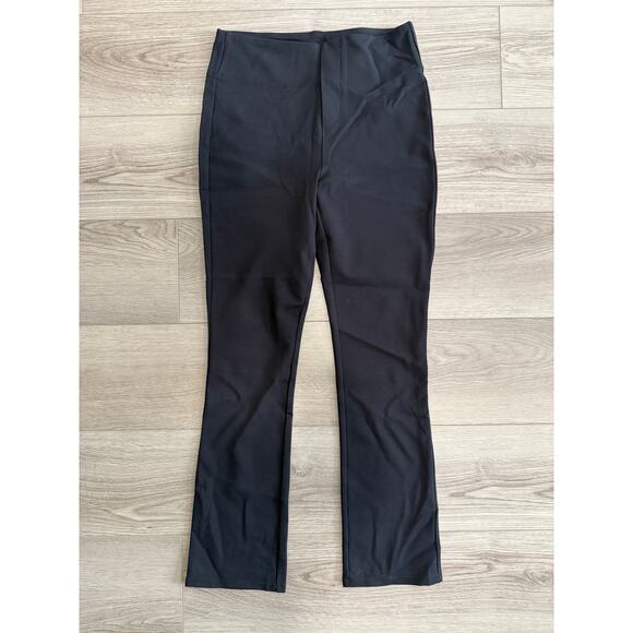 Halara Flex High Waisted Pull On Tapered Work Casual Stretch Pants 7/8 Black S - Picture 3 of 7